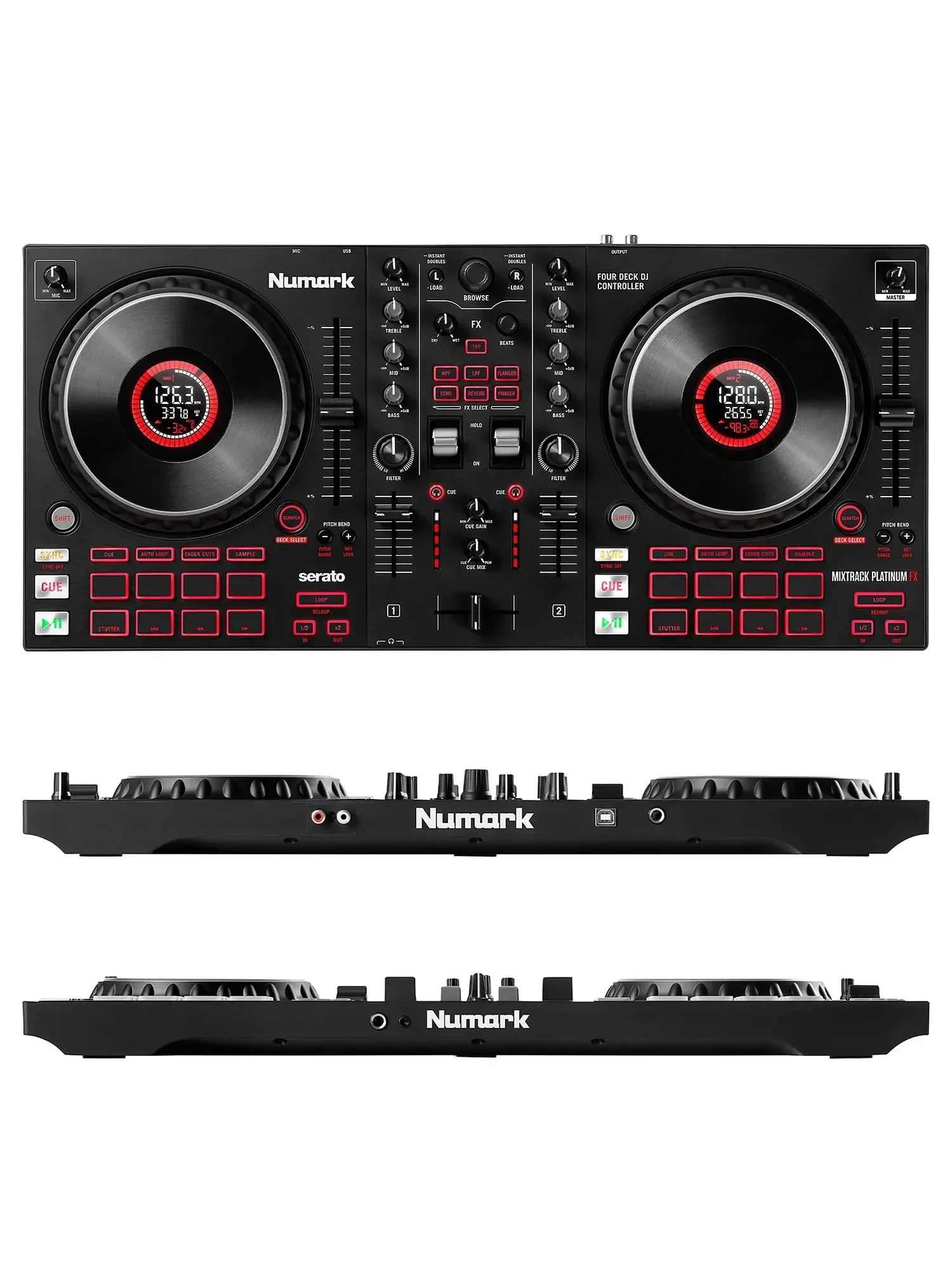 Digital effect of Numark mixer track pro/platinum FX DJ disc player controller