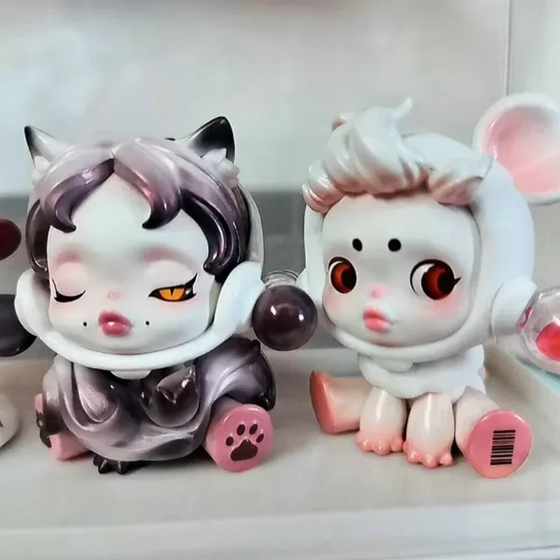 Heißer Verkauf Schädel panda die Stute der Tiere Serie niedlichen Puppenspiel zeug Desktop Kawaii Sammler figuren Modell Puppe Ornamente Geschenke