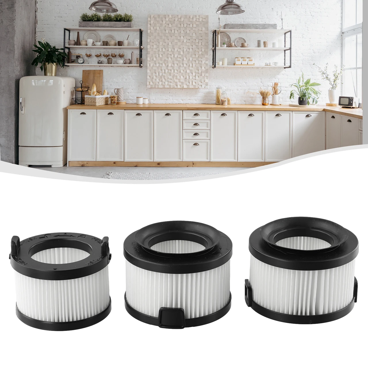 

3pcs Filter For Levoit VortexIQ 40 LSV-V401F-UK Cordless Stick Vacuum Replacement Filter Cleaner Household Cleaning Tools