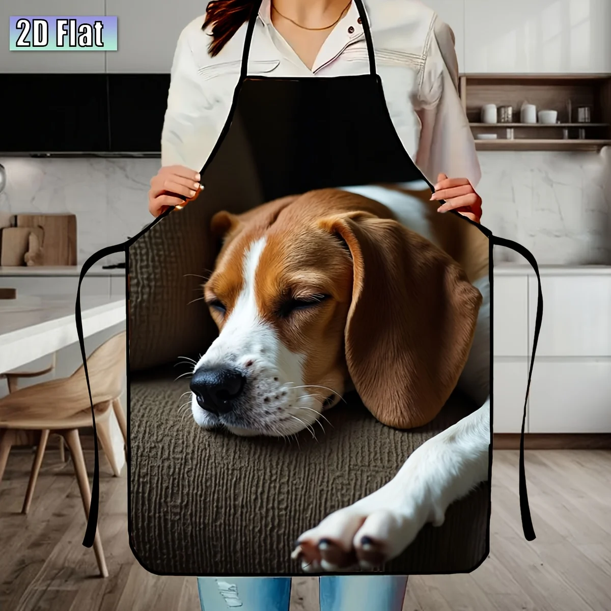 1pc Of Beagle-Themed Apron Stylish And Unique Reusable Easter Decoration Halloween A Gift For Family And Friends Christmas Every