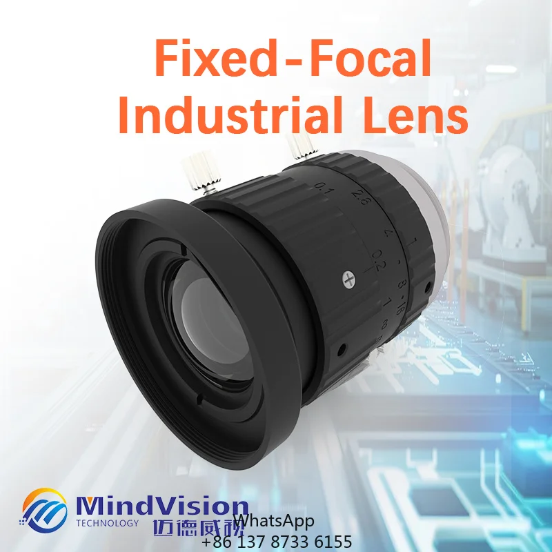 16mm 4MP Telephoto Industrial Lens C Mount 1/1.8