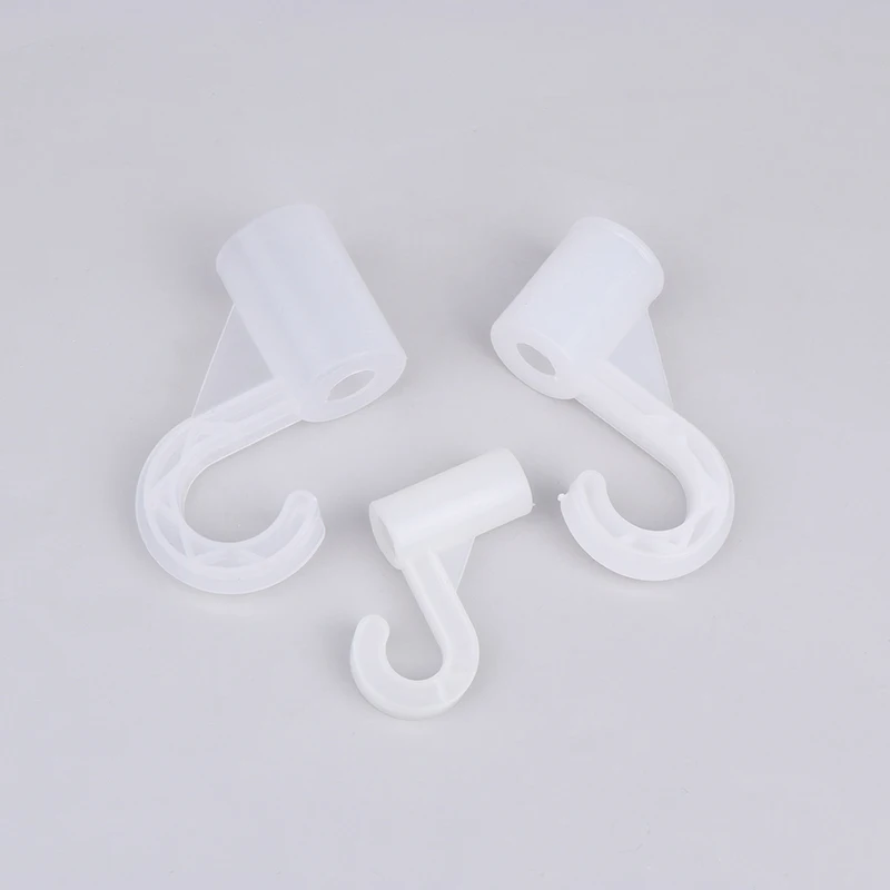 10Pcs Plastic White Thickening Hook For Suit Locker Shelf Wardrobe Hook Fittings Party Supplies Children Tent Game Room Joints