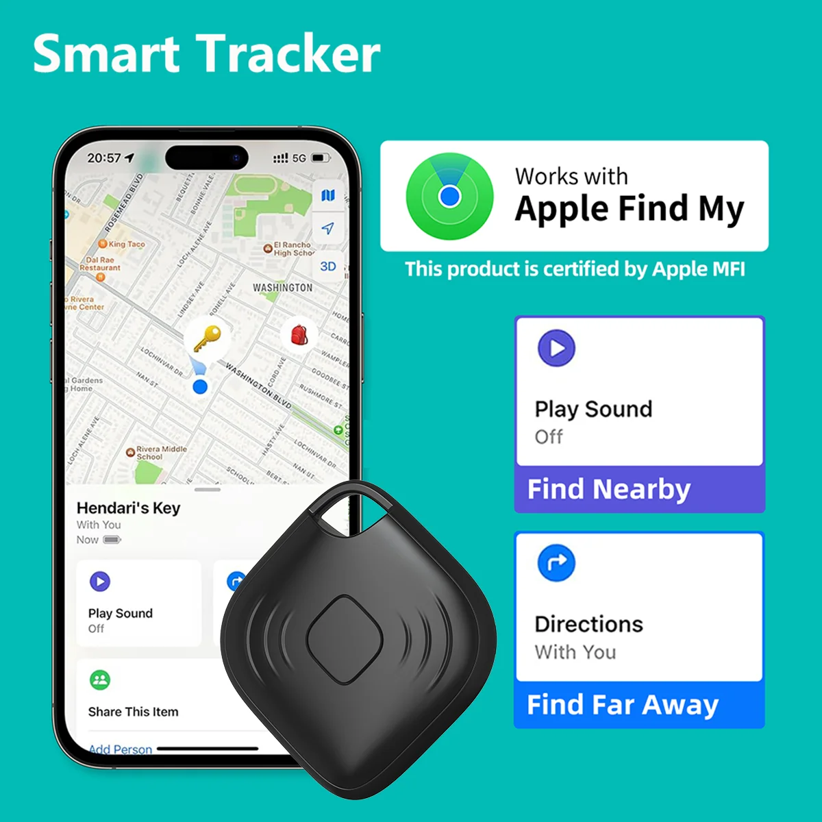 NEW Smart Bluetooth Tracker Key Finder bike/Bag Anti-Lost Tracker for Apple iOS System Find My APP Item Locator Smart Tag