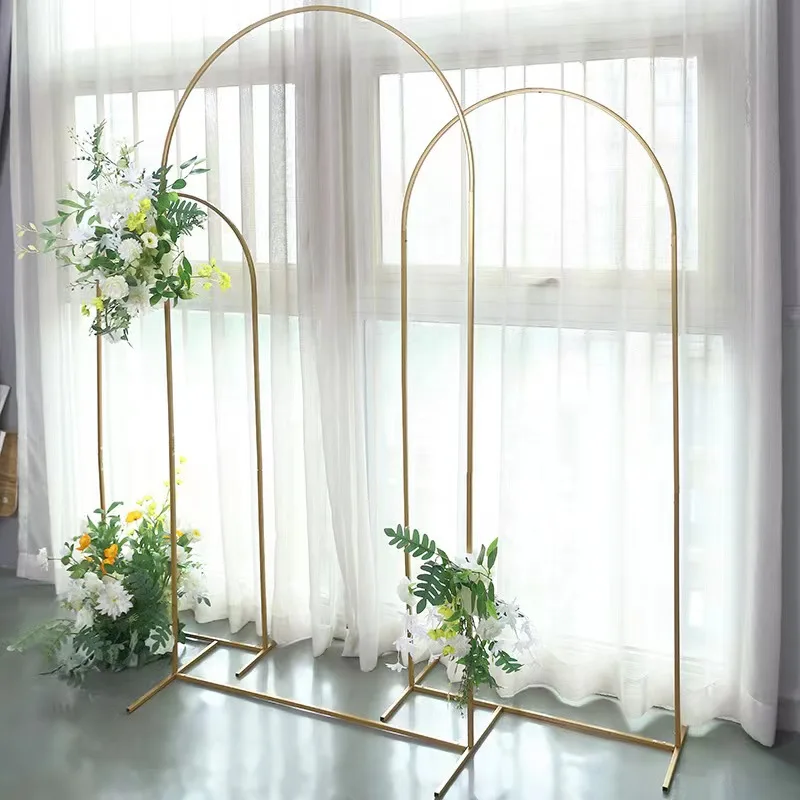 4pcs Outdoor Lawn Floral Balloon Gifts Stand Wedding Flower Arch Party Stage Hall Backdrops Decoration Welcome Sign Banner Rack