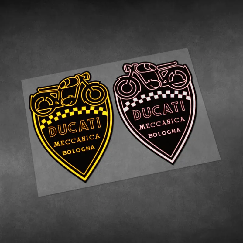 

Fashionable Retro Motorcycle Car Stickers Vinyl Waterproof Decals Helmet Reflective Stickers for Bumpers Fuel Tanks Windshields