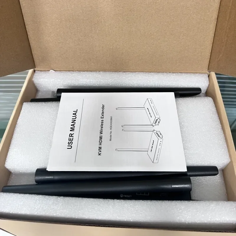 4K @ 30 Гц Hd mi Extender 100 м Loopout Поддержка USB IR RS232 KVM Беспроводной удлинитель HDMI (TX RX)