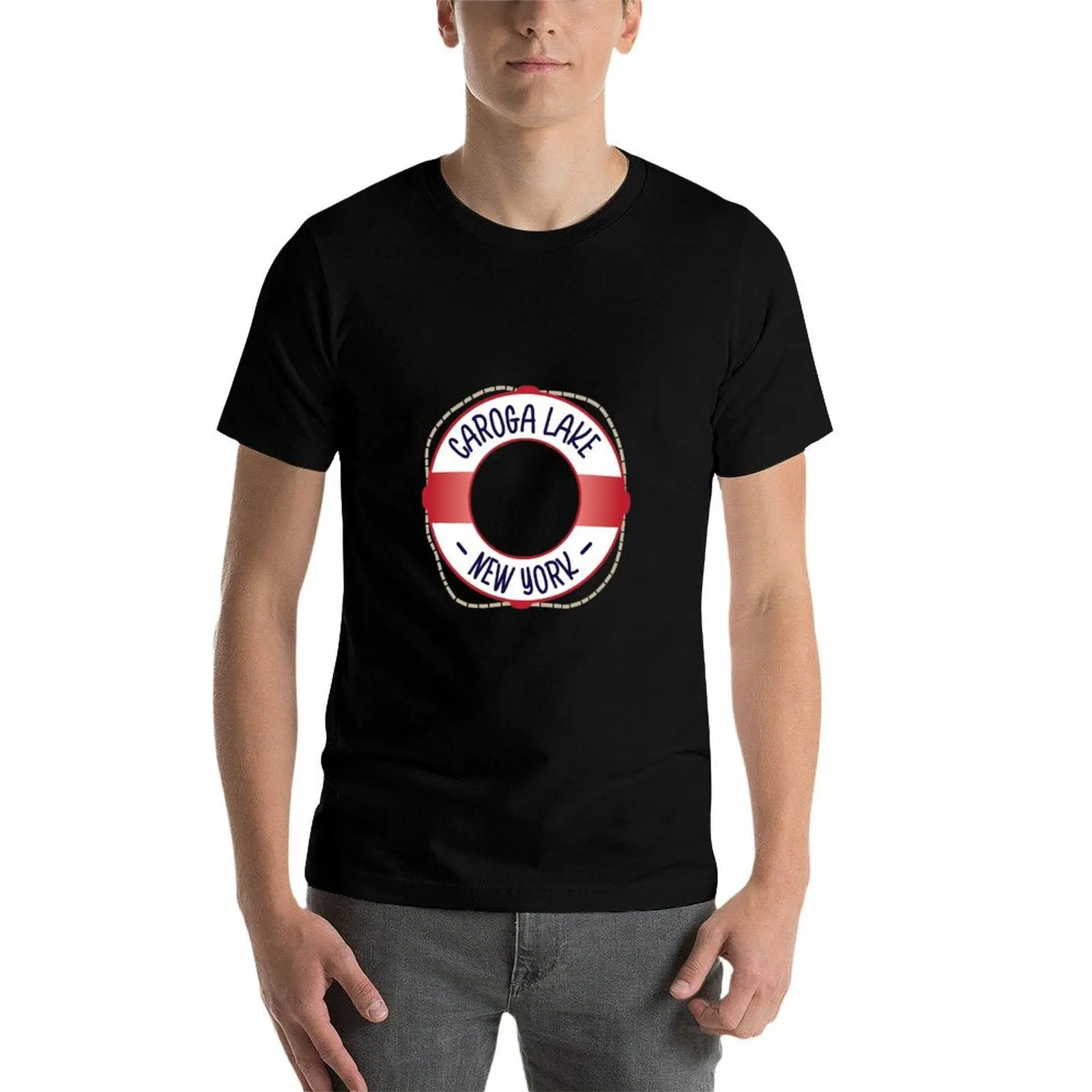 

Caroga Lake Lifesaver T-Shirt man t shirt luxury graphic t shirts for man T-Shirt