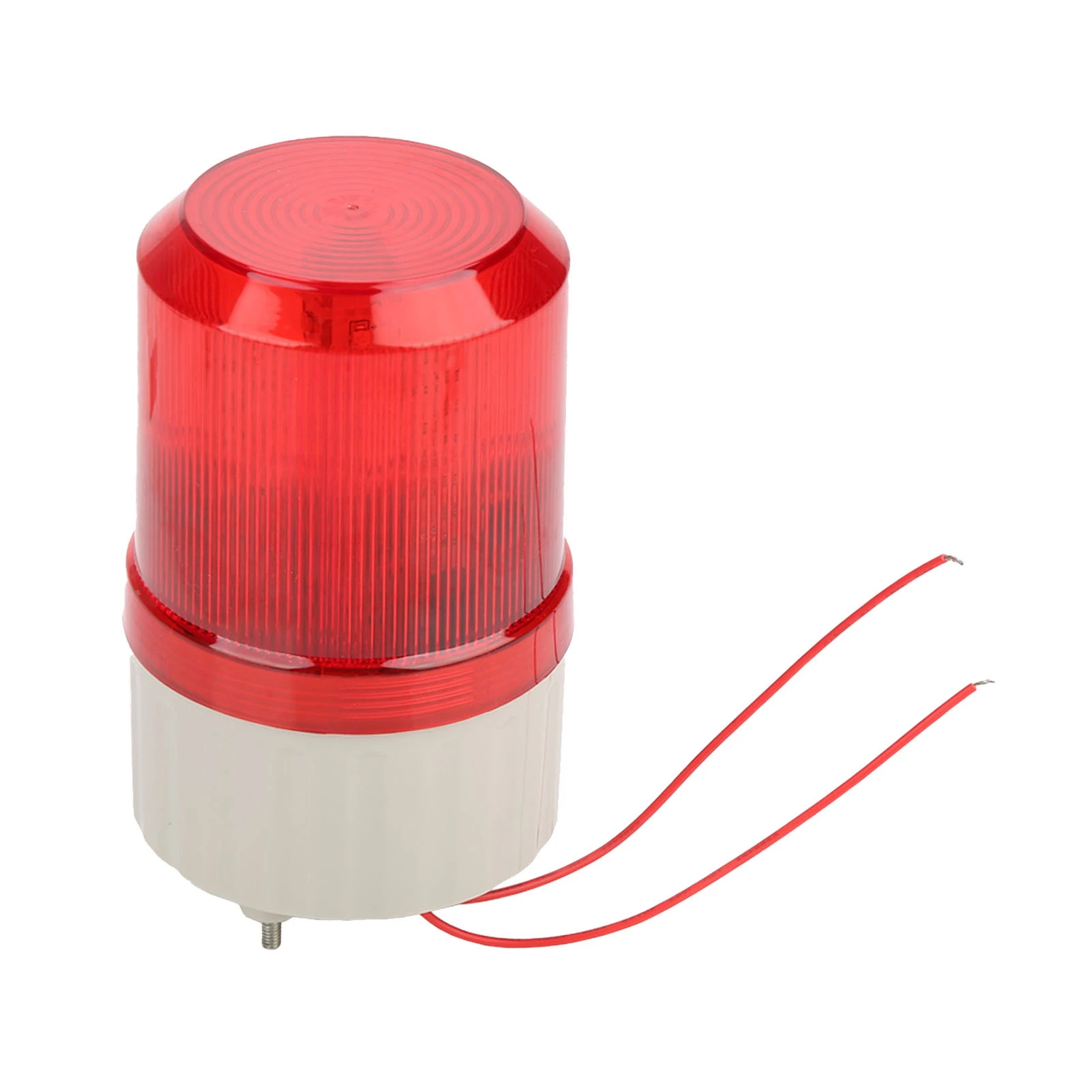 220V Red LED Warning Light, Audible and Visual Alarm System, Rotating Light, Emergency LED Strobe Light, Flashing Strobe Light