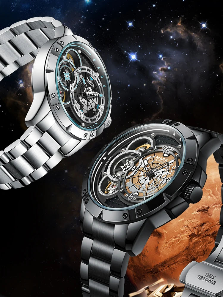

46mm Sports Automatic Watches Wristwatch Install Automatic Movement Luxury Men Wristwatch Shipping Free Watch