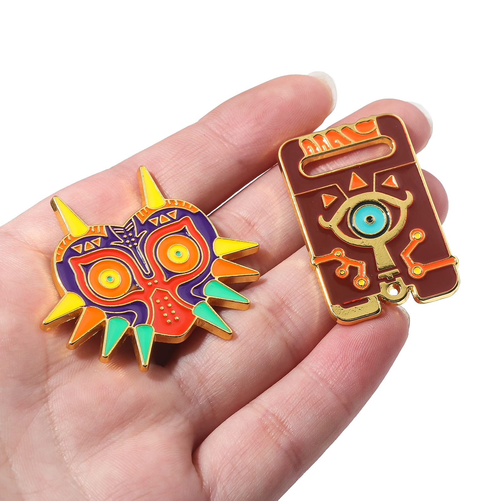 7 قطعة Zeldas Sheikah لائحة Hylian درع دبابيس بروش ماجورا قناع ماستر السيف شارة دبابيس التلبيب دبوس الجينز حقيبة قميص مجوهرات #2