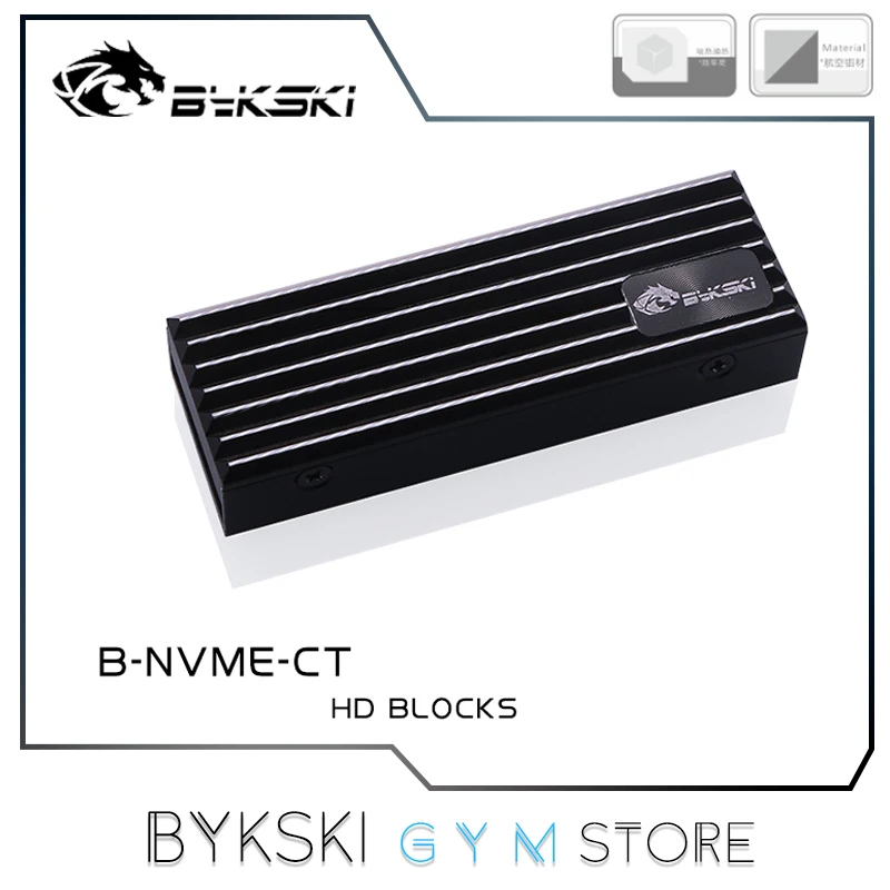 Bykski M.2 SSD Heizkörper Volle Aluminium, Solid State Disk Acryl Festplatte Rüstung Kühlung Weste, B-NVME-CT