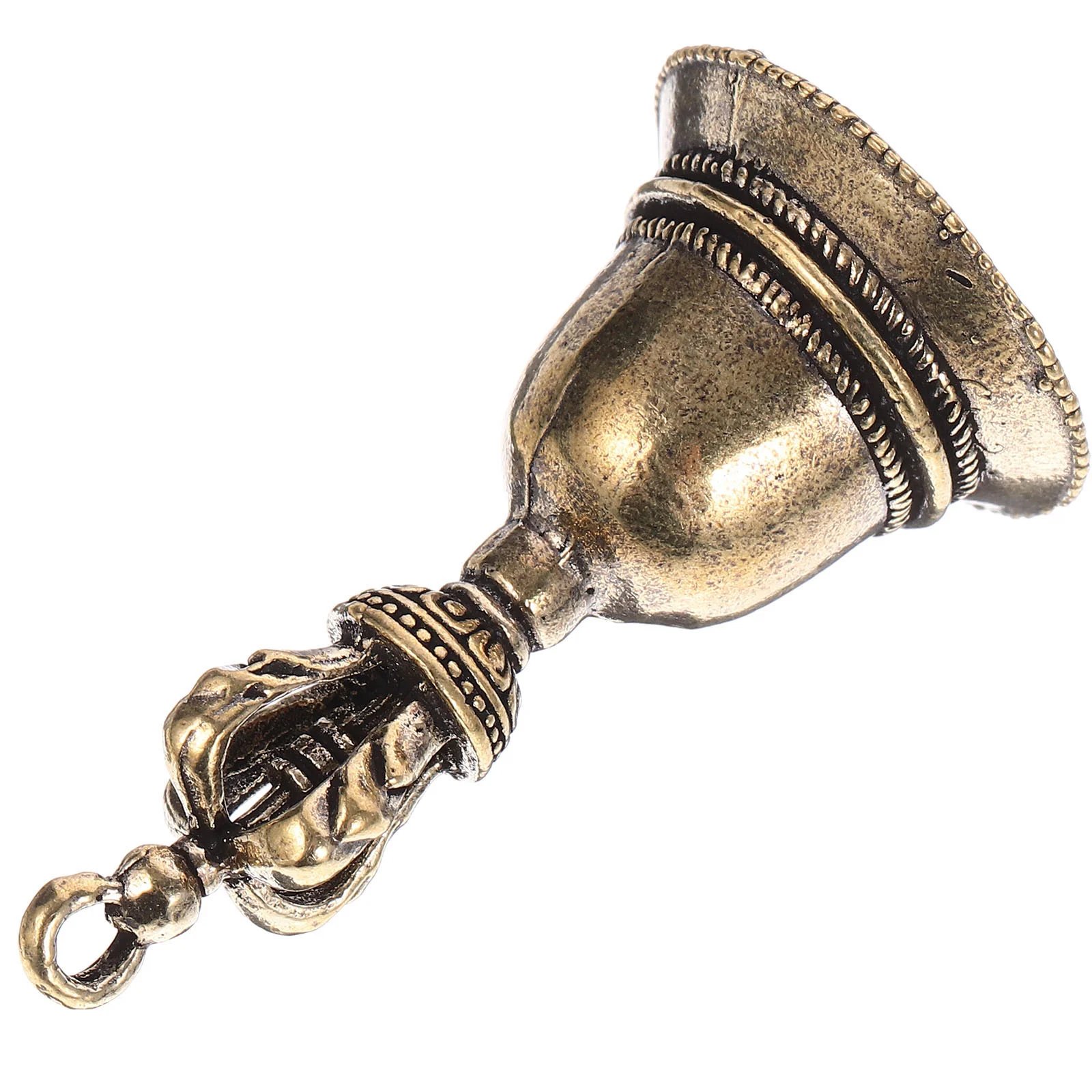 

Vintage Hand Bell Retro Decor Home Counter Brass Portable Handbell Dinner Party