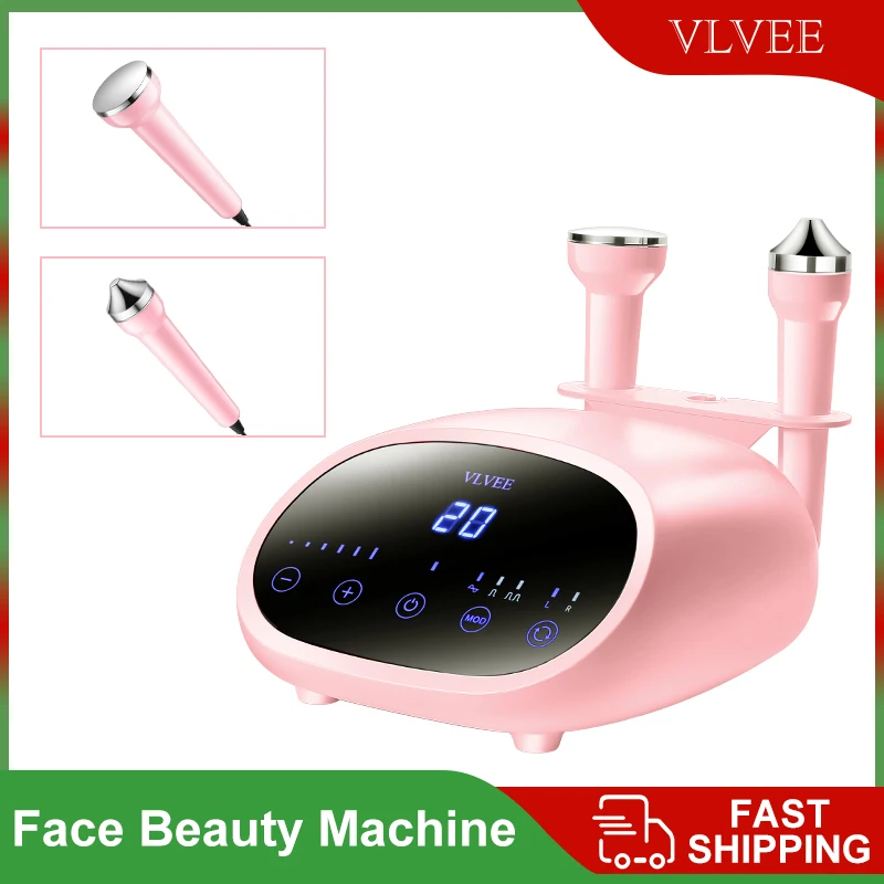 VLVEE 2 IN 1 ultrasone schoonheidsmachine gezichtsmassage Oogzorg Diepe reiniging van het gezicht Full Body SPA Home schoonheidsapparaat