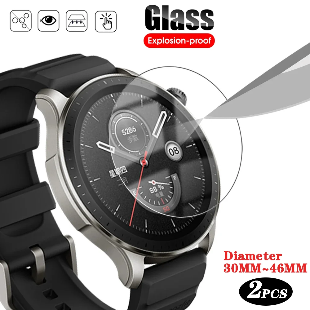 Tempered Glass for Smart Watch Screen Protector 33MM 34MM 35MM 36MM 37MM 38MM 39MM 40MM 41MM 42MM 44MM 30MM-46MM Protector Film