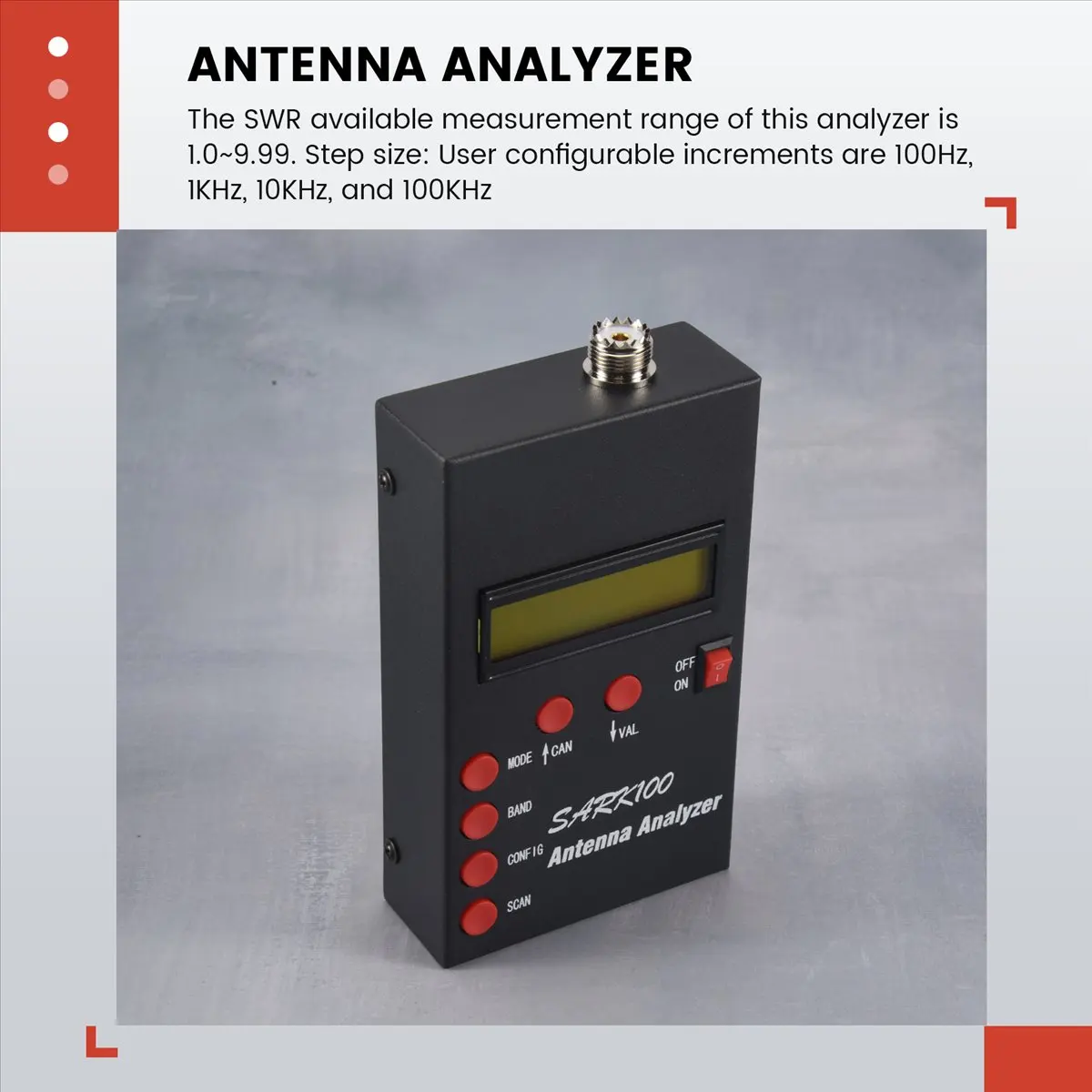 at04-sale-sark100-antenna-analyzer-meter-1-60mhz-shortwave-swr-antenna-analyzer-with-10-to-999-swr-usable-measurement-range