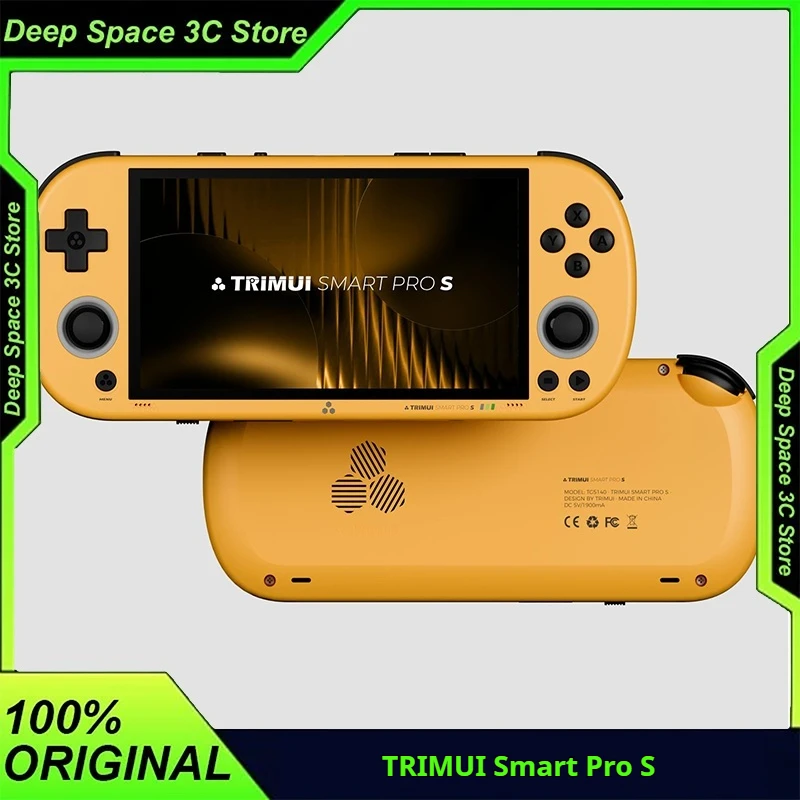 

Оригинальная портативная игровая консоль TRIMUI Smart PRO S A522, 4,96-дюймовый IPS-экран с открытым исходным кодом, Linux, Bluetooth 5,4, аккумулятор 5000 мАч