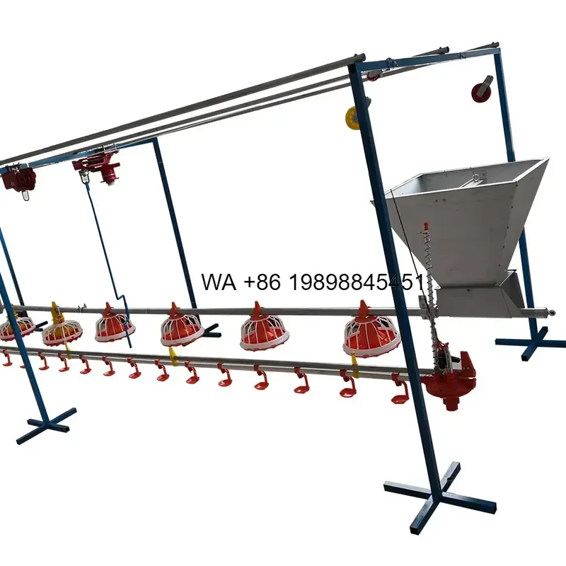 Wmwmnu Automatic Poultry Feeders and Drinkers for Chickens Farm Equipment Providing Efficient Chicken Feedings