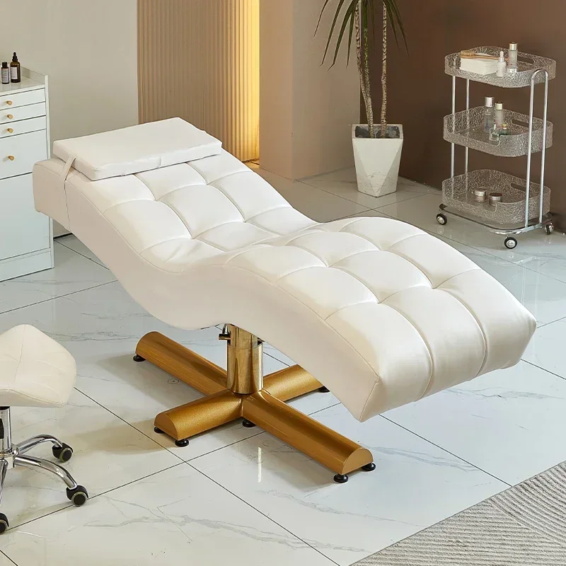 

Modern Beauty salon facial skin care chair Massage table curved lash