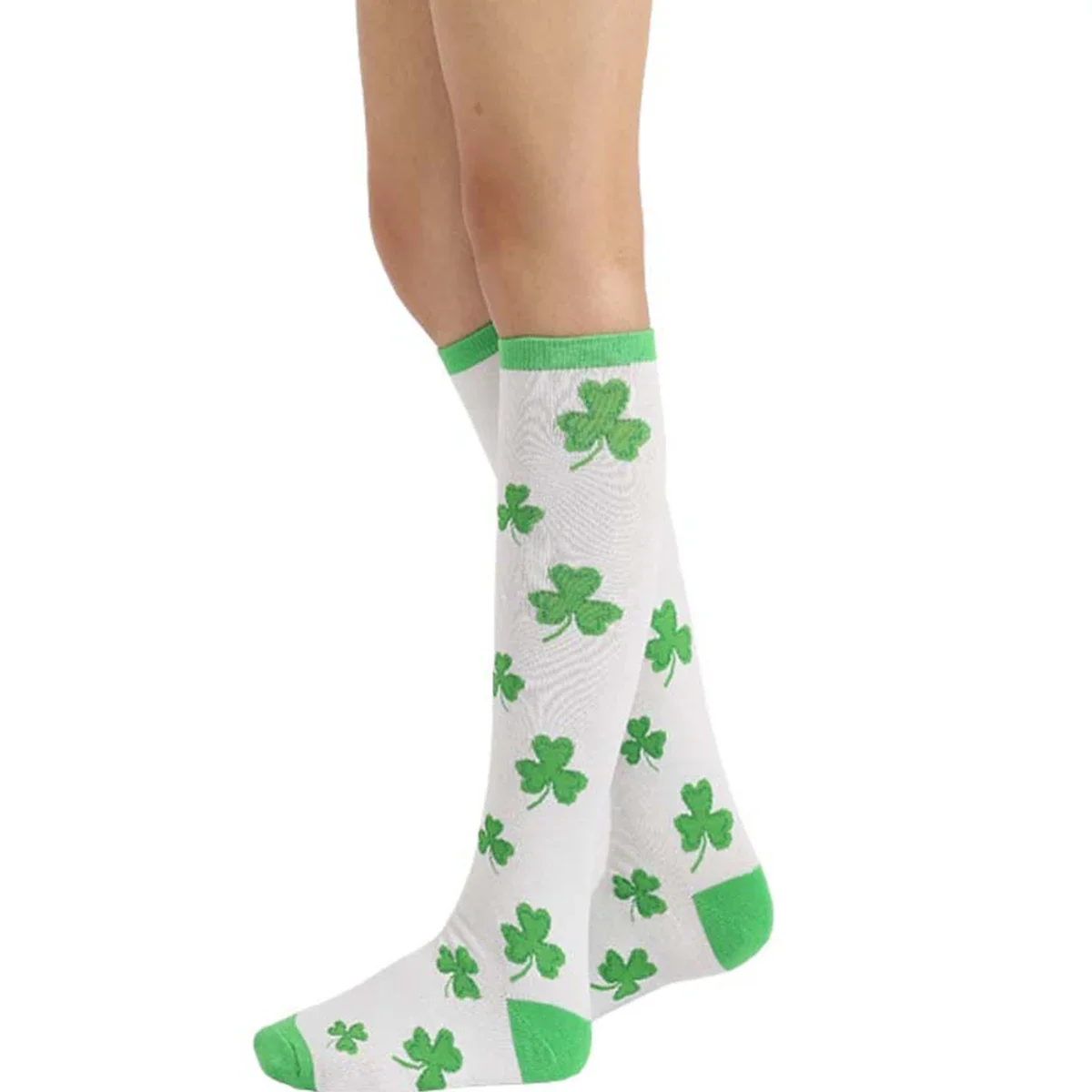 

1 Pair of European and N Foreign Trade Style Sports Socks Combed Cotton Socks Knee-length Tube