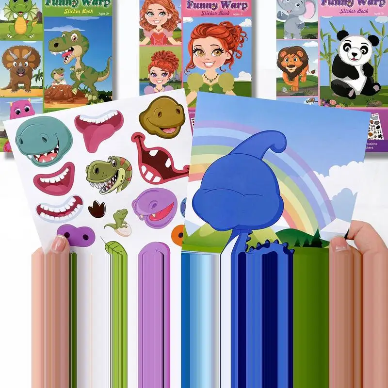 Baby Reusable Sticker Books Early Educational Montessori Toys Animal Dinosaur Princess Quiet Book Puzzles Game For Boys Girls