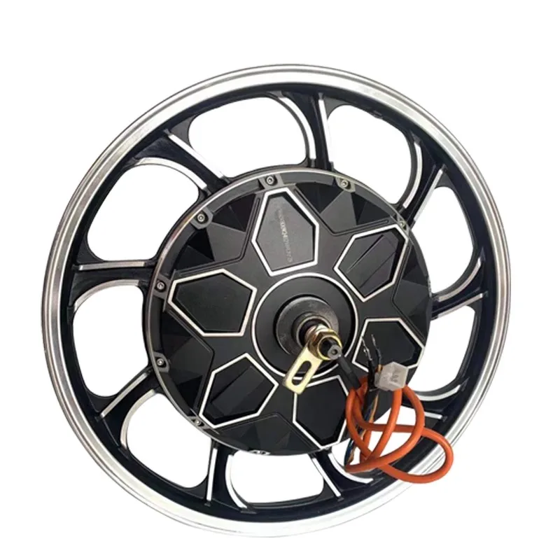 

17-дюймовый водонепроницаемый мотор-концентратор 800 Вт-3000 Вт 60 В/72 В, дисковый/барабанный тормоз, совместимый с преобразованием электронного велосипеда/самоката/мотоцикла