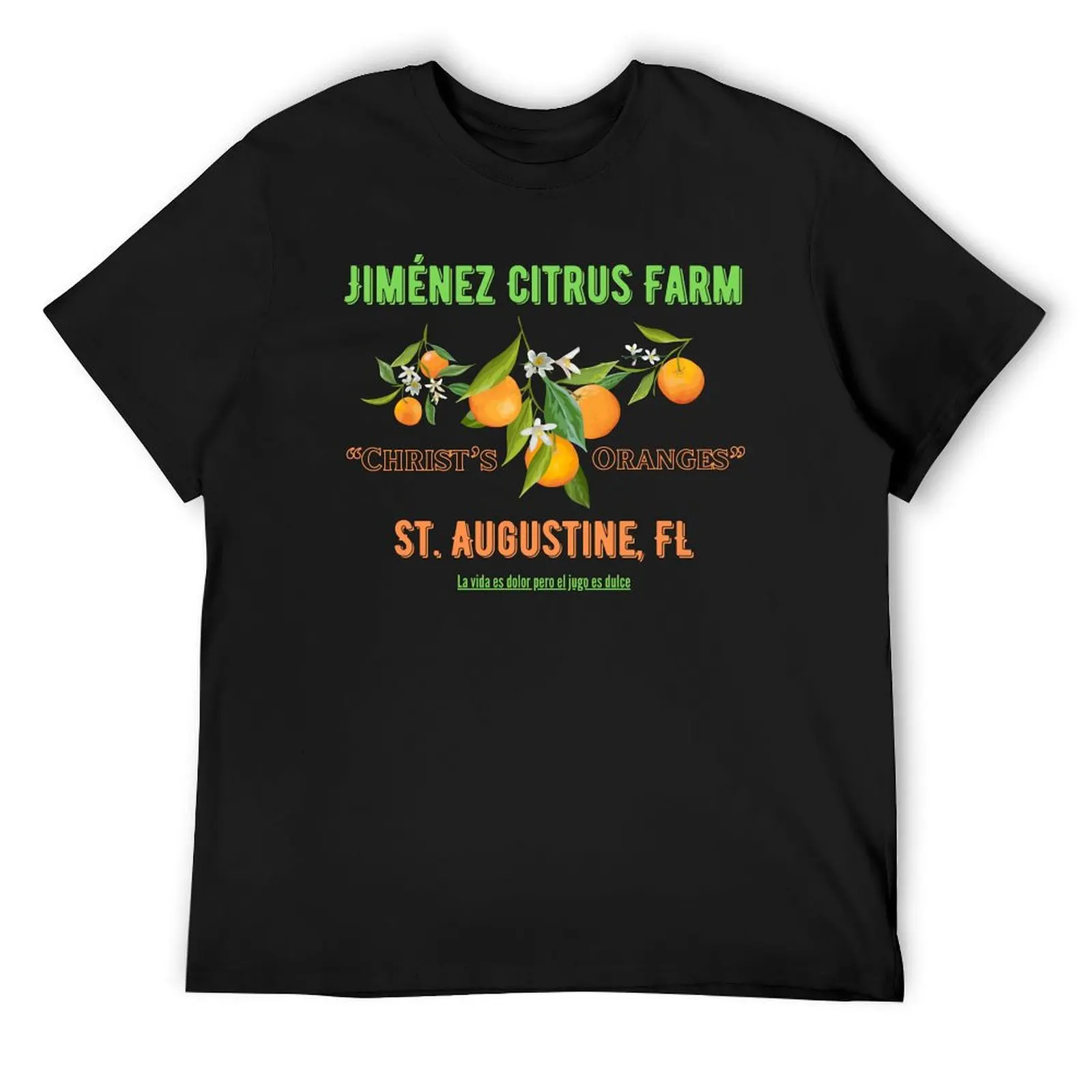 

Jimenez Citrus Farm T-Shirt oversized animal prinfor boys cotton man t-shirts blanks mens big and tall t shirts