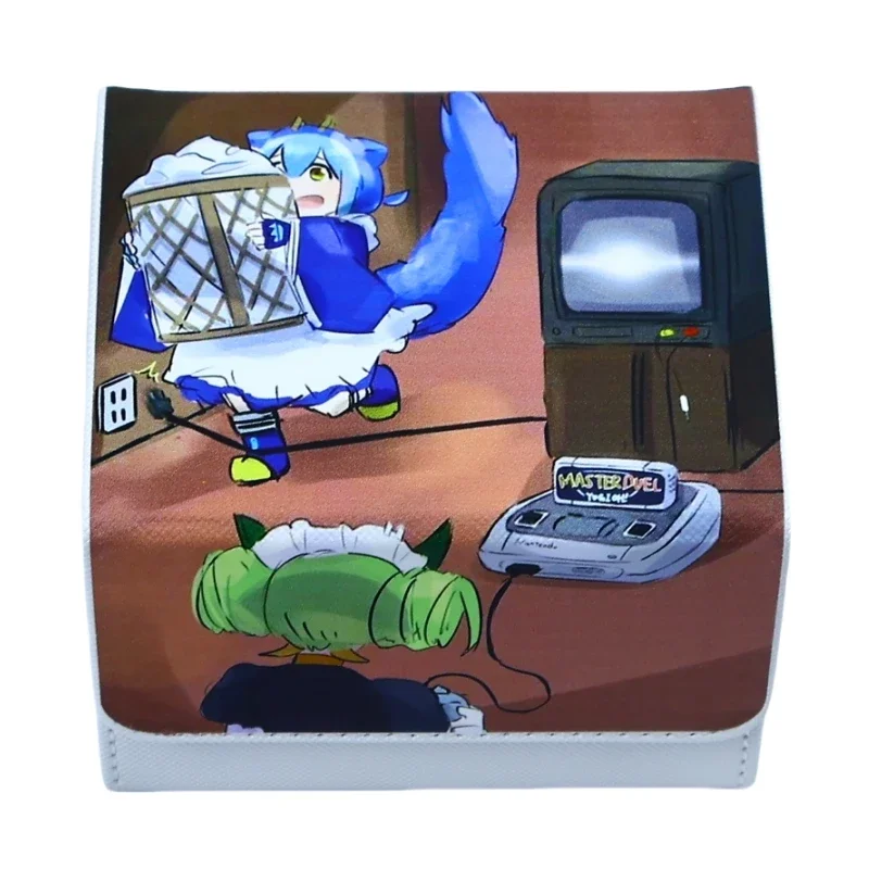 YuGiOh Laundry Dragonmaid self made Acrylic center card stuck Leather card storage box Anime Classics Game Collection Cards Toy