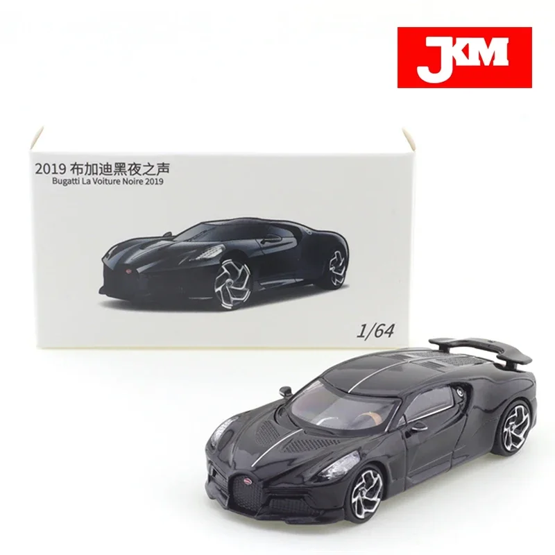 JKM 1/64 Bugatti Night Voice LVN Super Run Car Alloy Toys Motor Vehicle Diecast Metal Model Kids Xmas Gift Toys for Boys