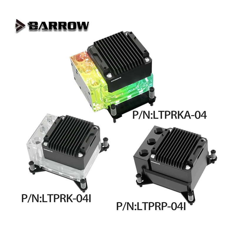 Barrow LTPRK-04I POM Material 17W PWM Water Pump+CPU Block Combo Use AMD RYZEN AM3 /INTEL115X 1200 1700 / X99 X299 Water Cooling