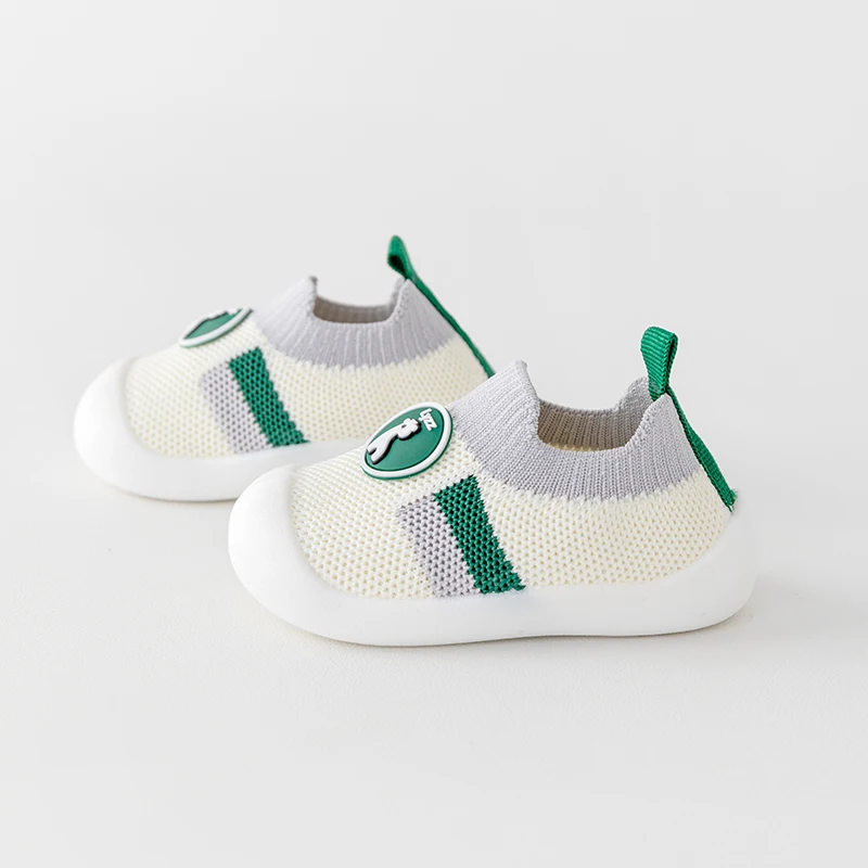 2024 الربيع الصيف الطفل الأولى ووكر تنفس شبكة عدم الانزلاق حذاء طفل صغير الفتيات الفتيان 0-3T الانزلاق على خفيفة الوزن أحذية رياضية كاجوال