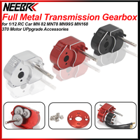 Full Metal Transmission Gearbox for 1/12 RC Crawler Car MN82 MN78 MN99S MN168 MN98 370 Brushed Motor Upgrade Parts Accessories