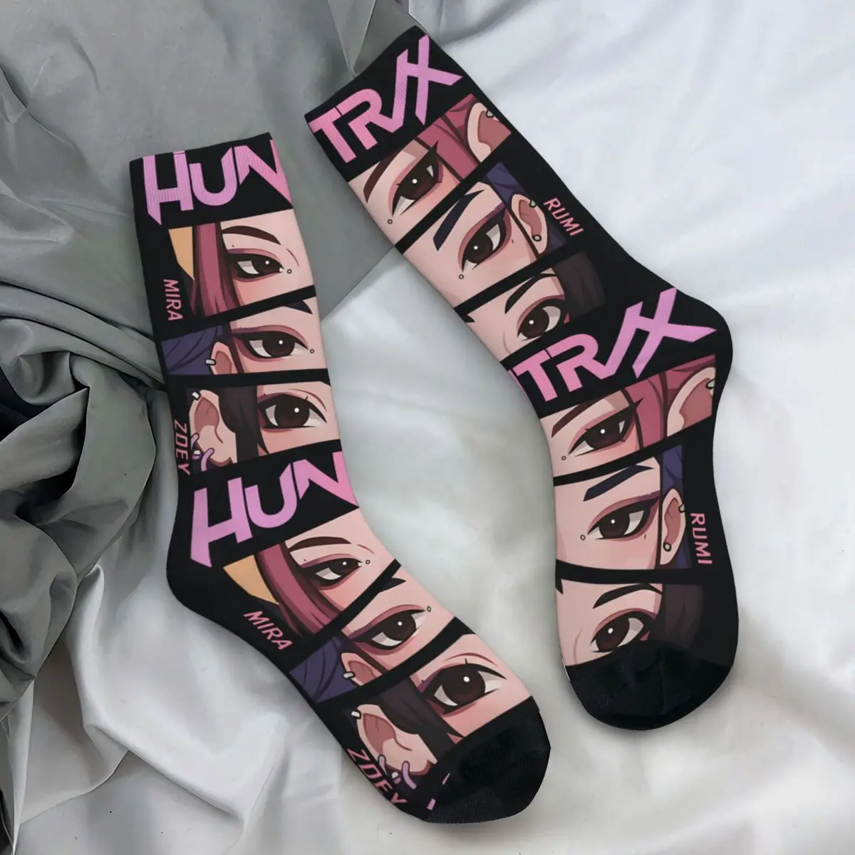 

Men's Socks Huntrix Girls Kpop Demon Hunters Rumi Zoey Mira Stockings Winter Elegant Quality Socks Outdoor Anti-Slip Socks