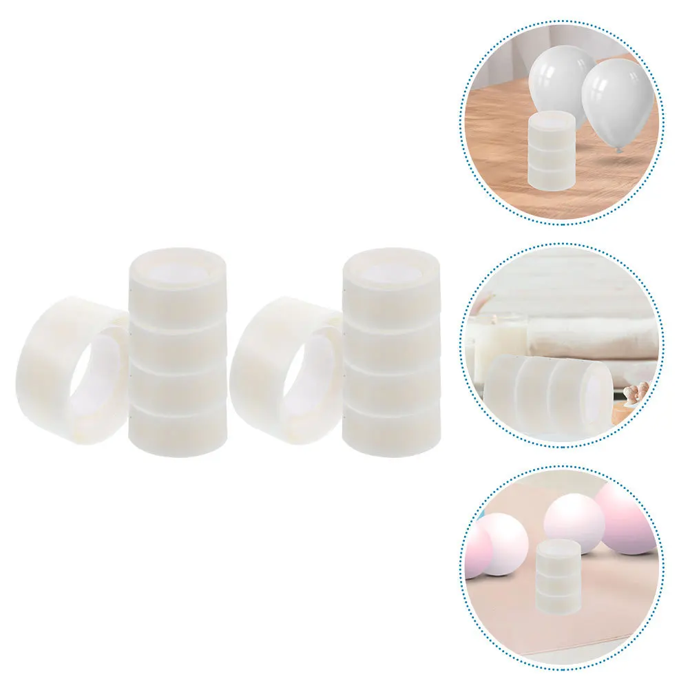 

10 Rolls Double Side Balloon Adhesive Dots Clear Round Stickers Craft Glue Points Non Trace Sticky Tape for Party Crafts