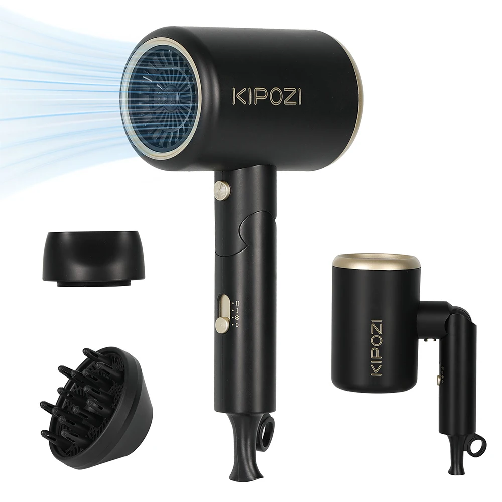 KIPOZI Folding Hairdry 1875W Low Noise Constant Temperature Quick Drying Suitable For Home Travel Hair Dryer Dormitory Blow Drie