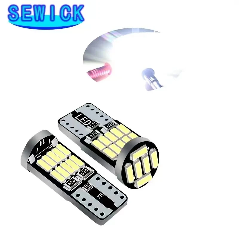 100 pz T10 W5W 194 501 Led Canbus nessun errore luce interna auto T10 26SMD 4014 Chip bianco strumento luci lampadina lampada