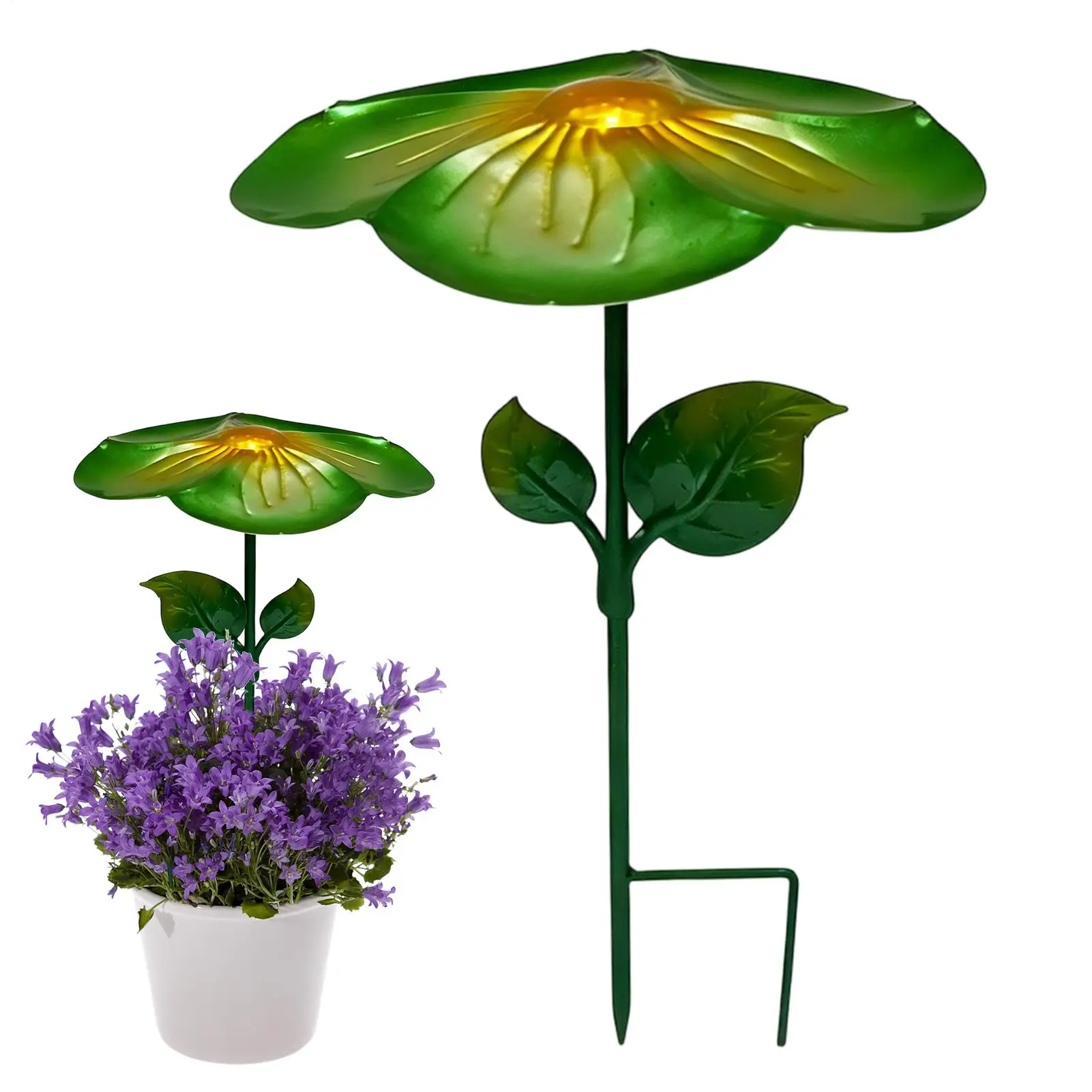 

Ground-mounted Sun Umbrella Flower-shaped Plant Sunshade Detachable Wrought Iron Plant Shade Tray Decor For Home Garden Yard