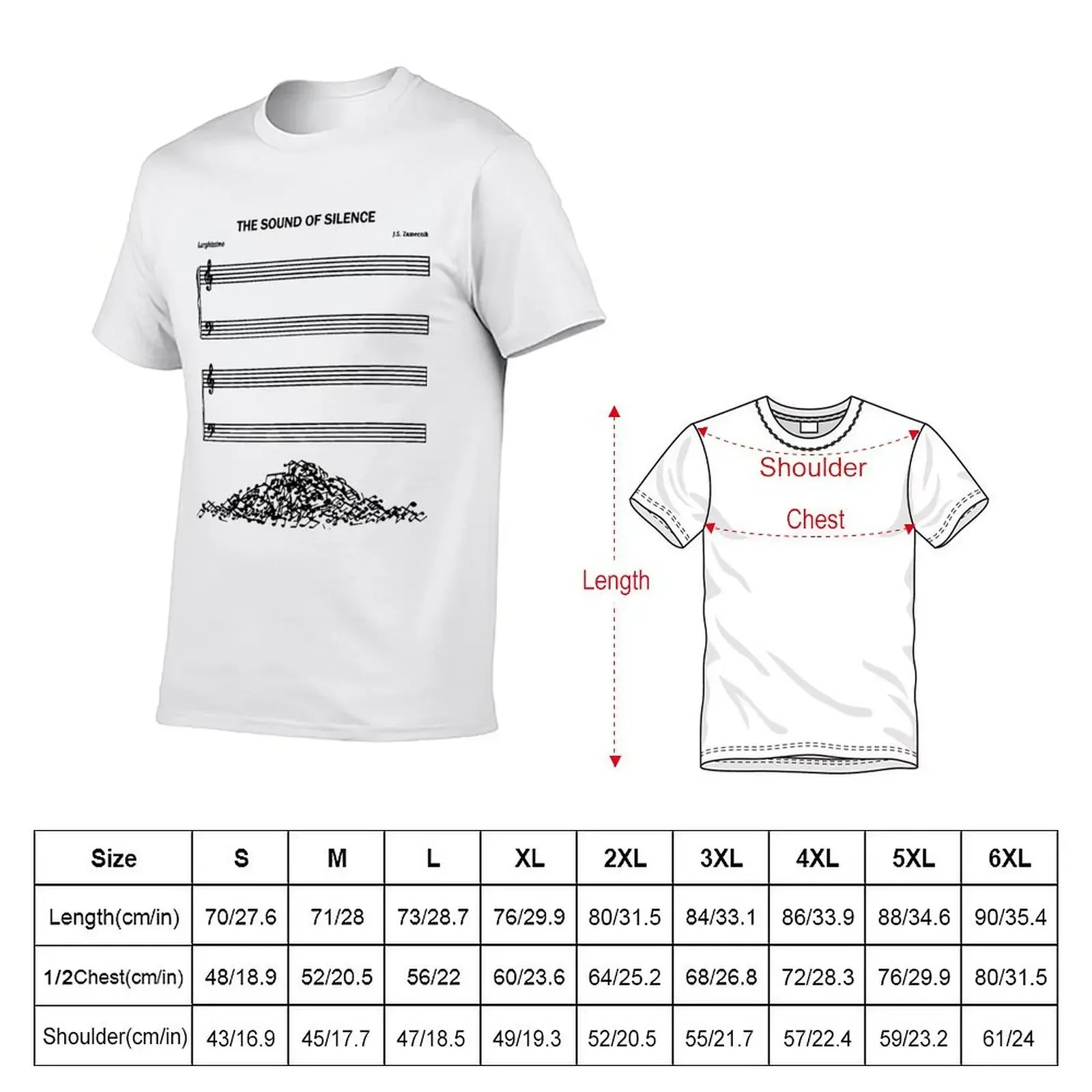 The Sound Of Silence music sheets Classic T-Shirt custom shirt tops sublime heavyweights mens t shirt graphic