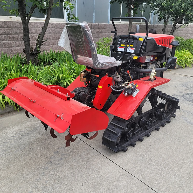 

Customized Small Multi-Functional Crawler Rotary Tiller Compatible with Agricultural Tractor and Various Attachments