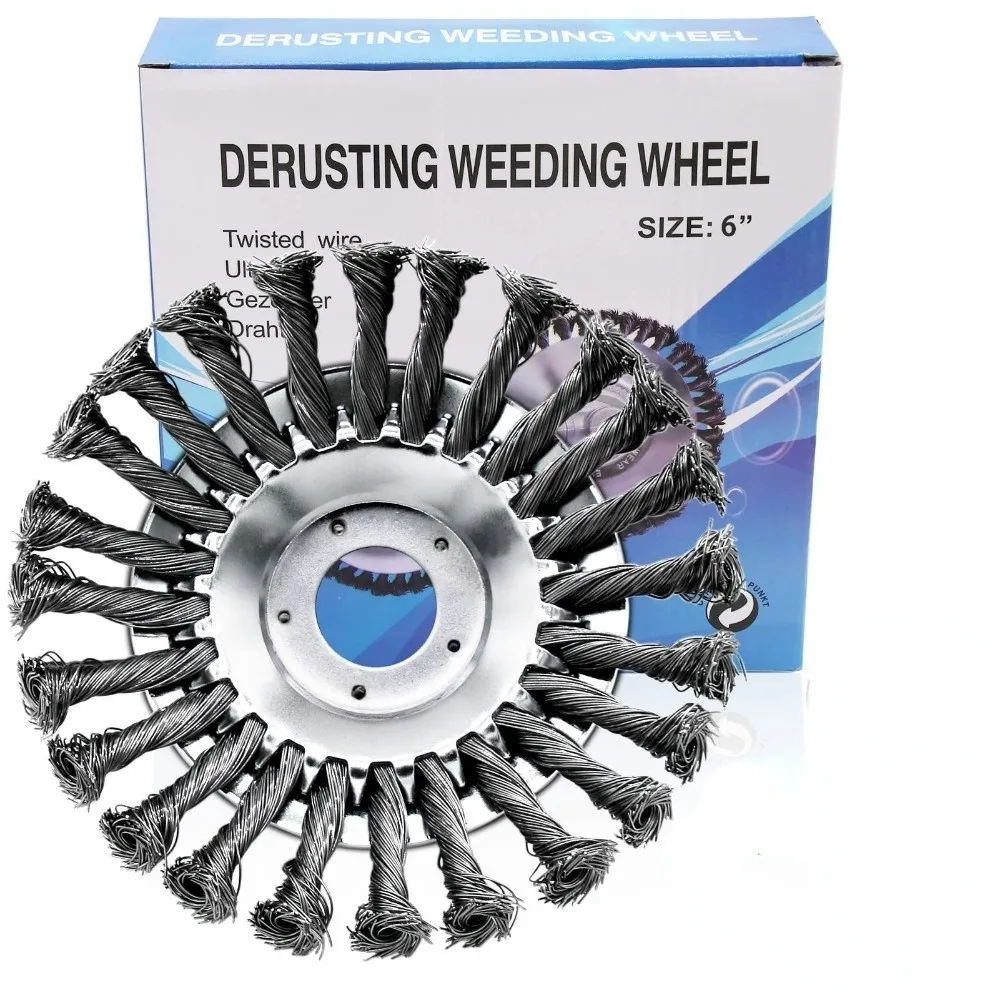 6/8/10 Inch Size Weed Brush Cutter Head Steel Wire Material Multi-Blade Design Grass Trimmer Head Lawn Edge Cleaning