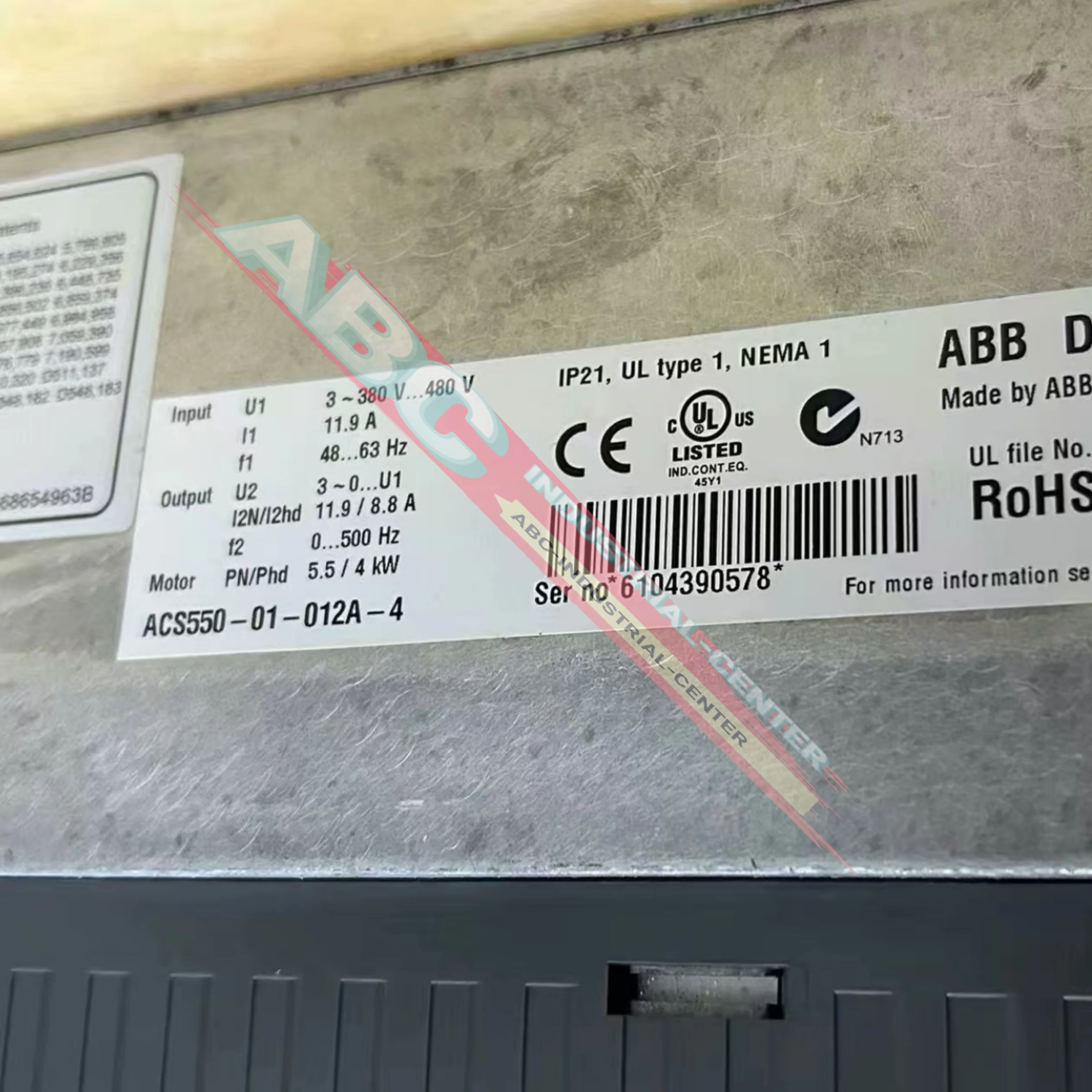 

Новый инвертор ACS550-01-012A-4