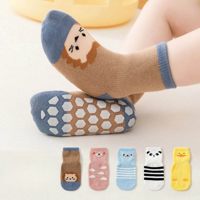 Spring newacarhn newborn toddler socks silicone non-slip floor socks