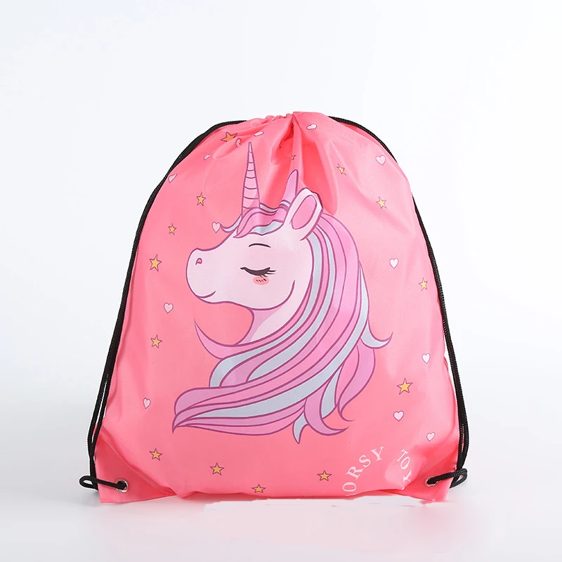 10pcs Rainbow Drawstring Backpack Pride Gay Pink LGBT Bag Sports Gift Customize 35x45cm Polyester