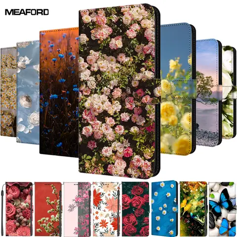 Funda de cuero para Moto G60, G60S, G20, G30, G22, G32, G52, G53