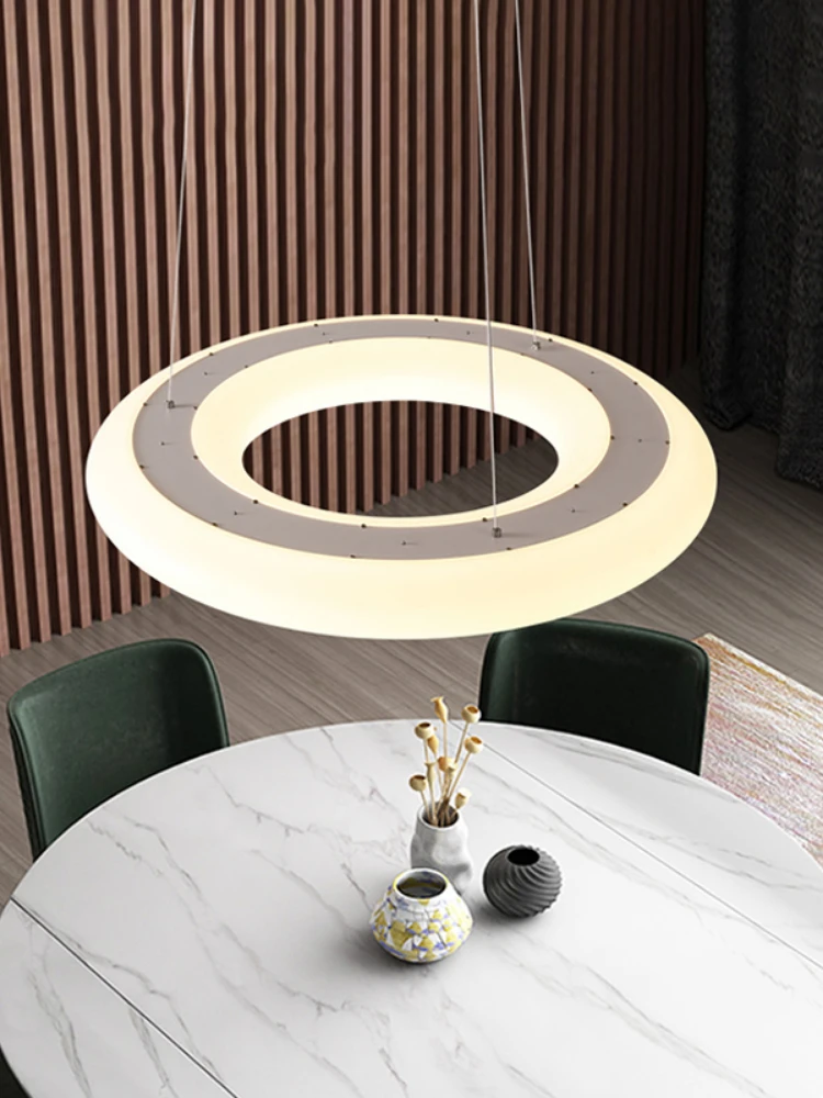 Nordic round bedroom chandelier dining room lamp creative living room lamp simple modern atmosphere designer glass bubble lamp