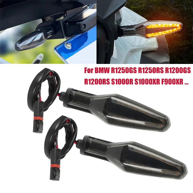 For BMW R1250GS/ADV S1000R S1000XR F900XR R 1250 GS RS S1000 R XR LED Turn Signal Flashing Light Motorcycle Indicator Lamp 2023