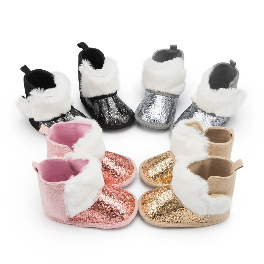 

KIDSUN Winter Baby Boots Girl Boys Winter Warm Shoes First Walkers Toddler Soft Soled Shoes 0-18M