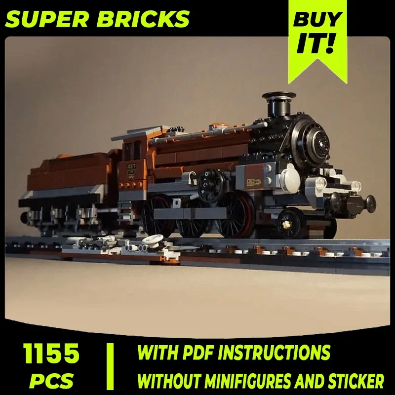 

Moc Building Blocks Train Series Crocodile Locomotive Technical Bricks DIY Assembly Construction Toys For Child Holiday Gifts