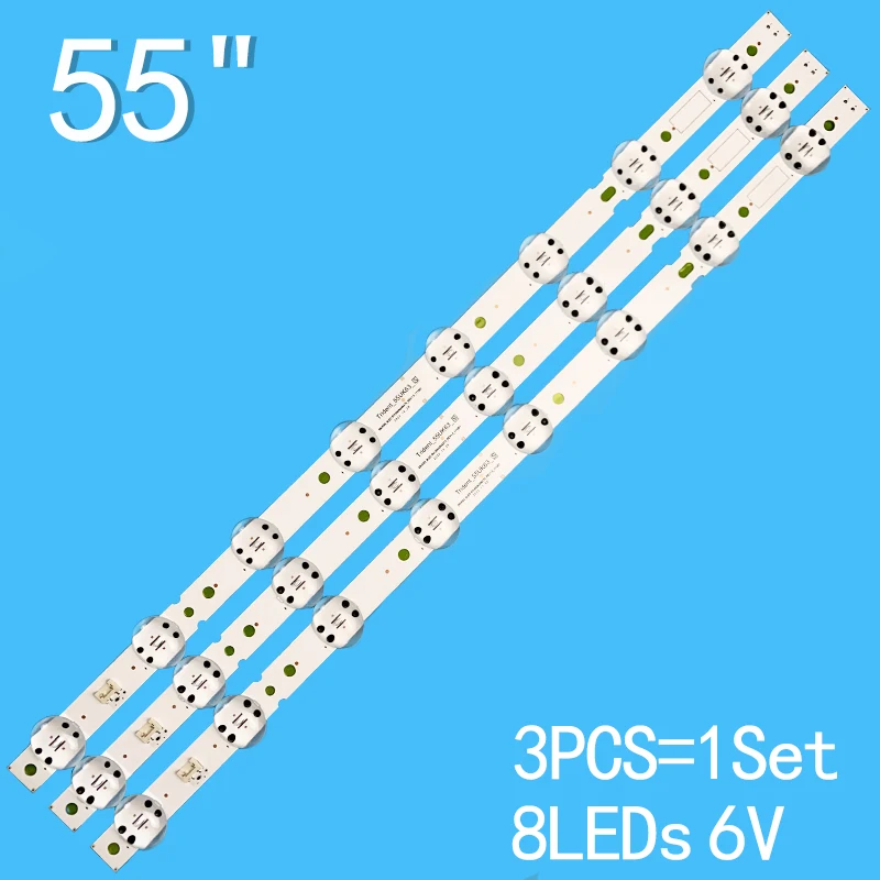 

3PCS598mm LED Backlight Strip for LG 55UK6200PCA 55UK6360PSF 55UK6360 SSC_ TRIDENT_ 55UK63_ S SVL550AS48AT5 55UK6470 55UM6910PUC