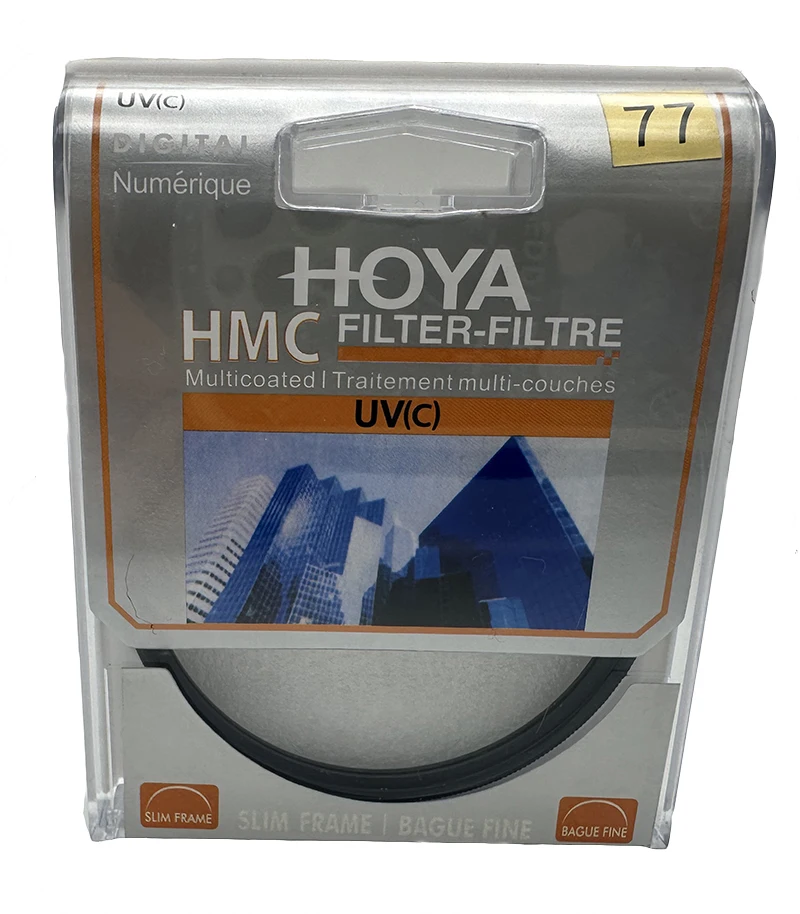 HOYA HMC UV(c) 77 مللي متر تصفية ضئيلة الإطار الرقمية متعددة المغلفة HMC لنيكون كانون سوني عدسة الكاميرا حماية hoya 77 مللي متر uv سوني h