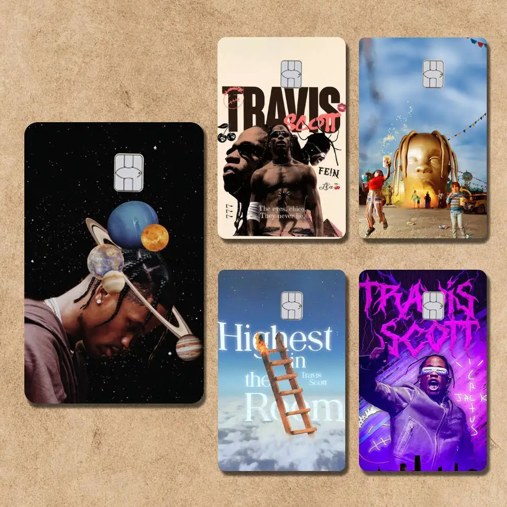 

Rapper T-Travis S-Scott Card Stickers Credit Visa Debit Bank Charge Card Bus Metro Waterproof Sticker Decal Decoration